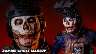 ZOMBIE GHOST COSPLAY MAKEUP TUTORIAL (COD Modern Warfare III) | Prince De Guzman Transformations