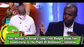 Your Refusal To Scrap E-Levy From Budget Show Your Insensitivity To The Plight Of Ghanaians-Tamakloe