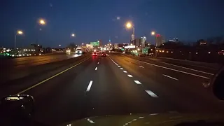 Driving a semi on I-70 through Kansas City.