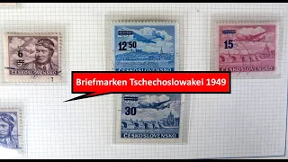 Briefmarken wertvoll? Die Briefmarken der Tschechoslowakei von 1949