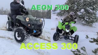 WINTER ATV QUAD RIDE - ACCESS 300 l AEON 300