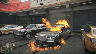 Luxury Limo Car Meet - Gangsta's Paradise... but the Godfather sends his regards (GTA Online)