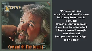 KENNY ROGERS "Coward Of The County" w/ Lyrics