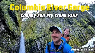 Guide to waterfall hikes of Coopey Falls & Dry Creek Falls in the Columbia river gorge