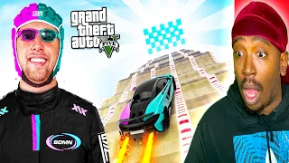 Reaction To SIDEMEN GIANT RAMP ON GTA 5