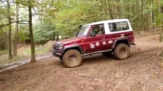 Offroad 4x4 Nissan patrol GR y60, Toyota landcruiser KZT 73 in Kavoň 2017 4K