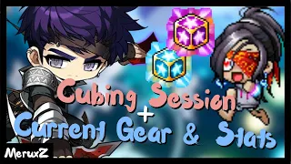 Night Lord Cubing + Current Gear & Stats | Reboot Progression | MapleStory