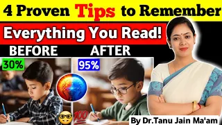 4 Proven Ways to Remember Anything ✅💯 || Boost Your Memory 🧠 || Dr.Tanu Jain Ma'am | @Tathastuics