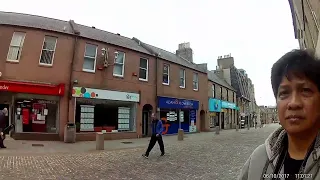 Walking Along the Streets of Peterhead Town of Scotland