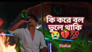 After Breakup Status _ Ki Kore Bol Bhule Thaki _ Bengali Sad Song Status _@skyblueproduction69