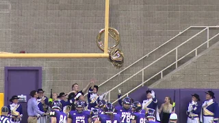 Sousaphone stuck in net