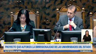 Senado aprobó birregionalidad de universidades estatales y ley se promulgará próximamente