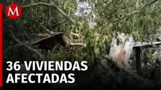 Fuertes lluvias dejan afectaciones en municipios de Chiapas