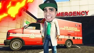 قراند 5 : التخطيط لسرقة البنك و سرقنا اسعاف في GTA V !! 🔥👌