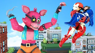 Scary teacher Fun 3D animation - Iron Nick vs Teddy Bear Monster to Save Iron Tani