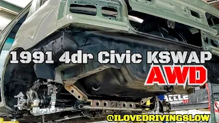 1991 4door Honda Civic AWD KSWAP 🔥