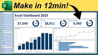 Make an AWESOME Excel Dashboard in 12 Minutes!