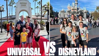 DISNEYLAND VS UNIVERSAL STUDIOS | THE ULTIMATE FAMILY VACATION SHOWDOWN