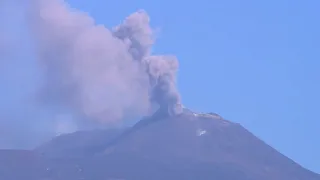 Etna volcano time-lapse activity 31-07-2020