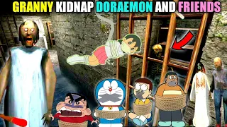 GRANNY KIDNAP DORAEMON NOBITA GIAN AND FRIENDS |Granny 3 Bridge Escape Doraemon | Doraemon VS Granny