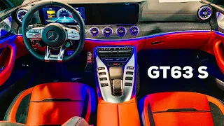 2019 MERCEDES AMG GT 4-Door 63 S FULL REVIEW Interior RED PEPPER Exclusive Nappa Leather