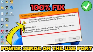 Power surge on the USB port FIX