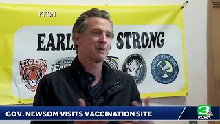 LIVE | Gov. Gavin Newsom speaks on vaccine equity from a Central Valley vaccination site