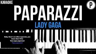 Lady Gaga - Paparazzi Karaoke Slower Acoustic Piano Instrumental Cover Lyrics On Screen