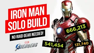 IRON MAN SOLO BUILD // NO RAID GEAR | INFINITE HEROICS & INFINITE MISSILES | Marvel's Avengers