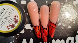 Абстракция гель красками NEON MiRinails