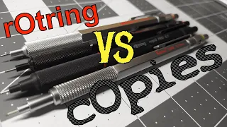 Rotring 600 and Rapid Pro VS Redcircle and Kuelox 3308 Mechanical Pencils! Are they good copies?
