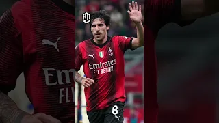 Sandro Tonali Left AC Milan In TEARS To Newcastle 💔⚽️ #football #soccer #shorts