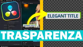 Come ESPORTARE i VIDEO con la TRASPARENZA con DaVinci Resolve