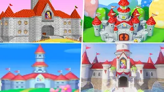 Evolution of Princess Peach's Castle in Super Mario Games (1996 - 2021)