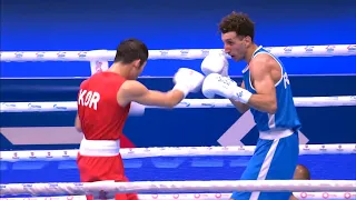 Day 3 (60kg) HAM Sangmyeong (KOR) vs  OUMIHA Sofiane (FRA) | AIBA WCHs 2021