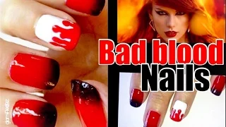 Taylor Swift Bad Blood Nails - SUMMER 2015 nail art