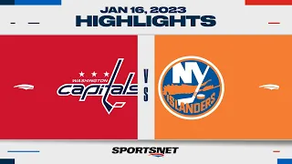 NHL Highlights | Capitals vs. Islanders - January 16, 2023