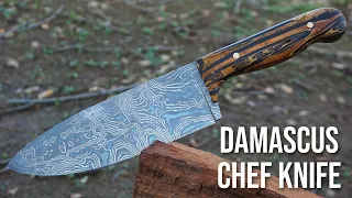 Damascus Chef Knife Build!