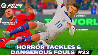 FC 24 - Horror Tackles & Dangerous Fouls☠️ 22 #eafc24 #fc24