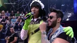 Marco Luque como Mary Help Brinca com Gusttavo Lima no Altas Horas' 23/09/2017