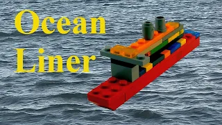 Lego Quick  and Easy Ocean Liner (Ship) - How to build with lego blocks (DIY and TUTORIAL)