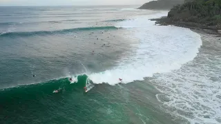 AMAZING! Cyclone Uesi Storm Swell and Surf at Noosa, February 13, 2020