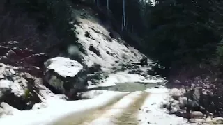 Cx5 offroading down an icy hill