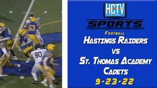 HCTV Sports: Hastings Football vs St. Thomas Academy | Re-Upload | 9.23.22