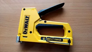 How To Load Staples Into DeWalt 4 in. Heavy Duty Staple Gun