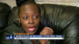 Mothers of teens saved by police from fiery crash: 'They saved my baby's life'