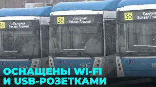 Новые современные троллейбусы приехали в Новосибирск из Уфы