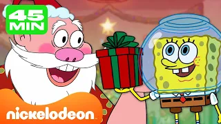 SpongeBob | Wintermomenten in Bikinibroek! | Compilatie van 45 minuten | Nickelodeon Nederlands