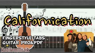 Red Hot Chili Peppers-Californication Easy Fingerstyle Guitar Tutorial Tabs