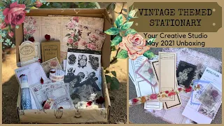 VINTAGE THEMED STATIONERY UNBOXING | YOUR CREATIVE STUDIO MAY 2021